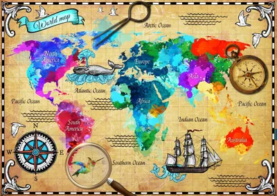 Immagine prodotto di BLUEBIRD Puzzle: Mappa del mondo non urbanizzata, 2000 pezzi