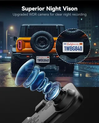 Zdjęcie produktu dla WOLFBOX Kamera samochodowa 12" Full HD ekran dotykowy GPS