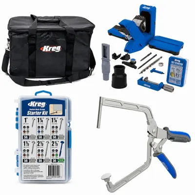 Produktbild von Kreg Jig Taschenloch Bohrschablone 720 KPHJ720PRO-INT+Winkelzwinge+Schr.+Tasche