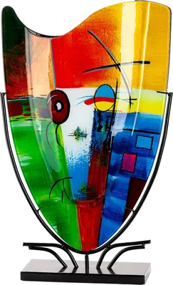 Produktbild von GILDE Bodenvase rechteckig Milano mehrfarbig H. 57 cm, 61435