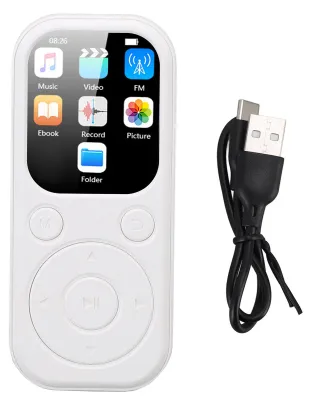 Immagine prodotto di Lettore MP3 con Bluetooth 5.4, registratore vocale, schermo da 2,01 pollici, lettore musicale portatile
