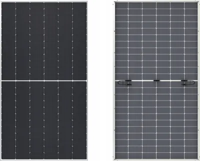 Produktbild von Panel PV LONGI 570W BiFacial, N-Typ, Hi-MO 7, Halfcut, Glas-Glas, Silber