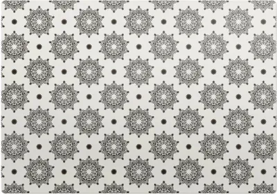 Produktbild von Symmetrische Mandalas – Bodenschutzmatte – Stuhlunterlage 100x70 cm – Rutschfest – Hartbodenmatte