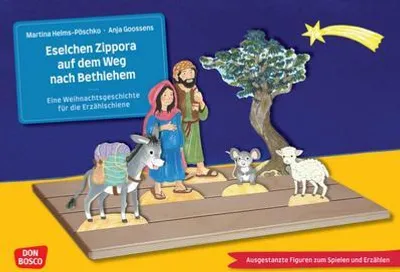 Obrázek produktu pro Eselchen Zippora auf dem Weg nach Bethlehem. Eine Weihnachtsgeschichte für die Erzählschiene. Erzählschienen-Figurenset