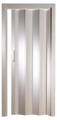 Produktbild von Falttür aus Kunststoff ohne Fenster Luciana weiß 88,5x202 cm doppelwandig 10 mm