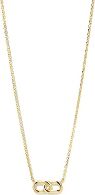 Produktbild von New Bling 9NBG-0349 Gold-Halskette - Frauen - Glieder - 4,3 x 11,5 mm - Ankerglied - 0,85 mm Dicke - 38 + 2,5 + 2,5 cm - 14 Karat - Gold