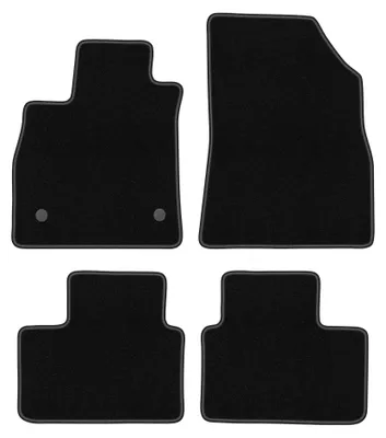 Image de Tapis de sol en moquette pour Renault Talisman 2015- (berline/break) – jeu 4 pièces, noirs, sur mesure – Wielganizator BASIC