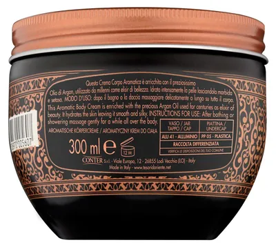Produktbild von Tesori d’Oriente Hammam, Creme, Unisex, Feuchtigkeitsspendend, Weichmachend, Jeder Hauttyp, Arganöl, Topf