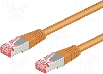 Zdjęcie produktu dla 1 x kabel pomarańczowy, miedziany, 6 x 3 m, bezhalogenowy, 93473, RJ45