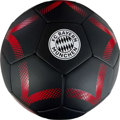 Produktbild von FC Bayern München Fußball Größe 5 – Schwarz Rot – Offizieller Fanball