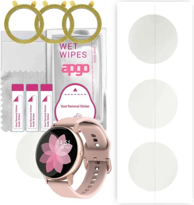 Produktbild von apgo 3 Stück Schutzfolie, Matt, kompatibel mit Smartwatch AW88 Pro DT88 Pro Smartwatch, Hydrogel Displayschutzfolie mit Positionierhilfe, Displayfolie, robust und kratzfest