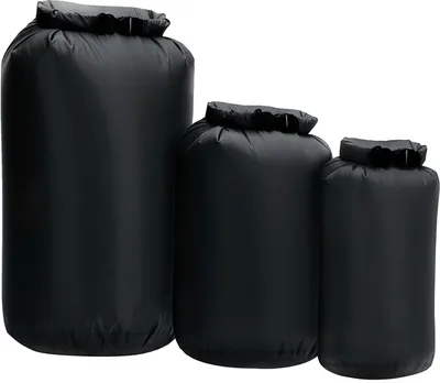 Zdjęcie produktu dla 3 sztuki wodoodpornych worków typu roll top, idealnych do kajakarstwa, żeglarstwa, wędkowania i pływania