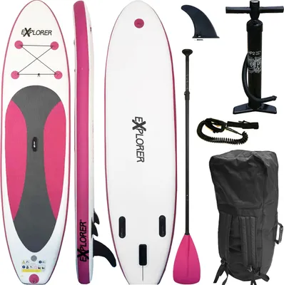 Produktbild von SUP Board Stand Up Paddling Surfboard aufblasbar inkl. Paddel ISUP Paddle 300cm