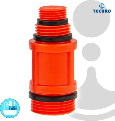 Produktbild von tecuro Universal Baustopfen - Abdrückstopfen für 3/8 - 1/2 und 3/4 Zoll - Kunststoff rot