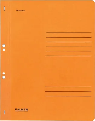 Image de 50 Chemises à oeillets FALKEN orange DIN A4