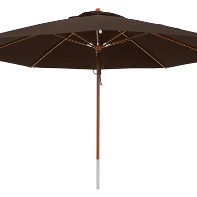 Produktbild von anndora Sonnenschirm Gastronomie 4m rund Braun Winddach UV-Schutz - Braun