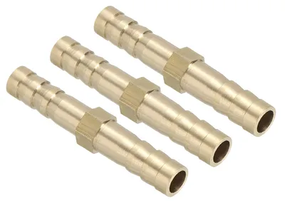 Productafbeelding van Messing Slangkoppeling 1/4" - 3 Stuks Voor Slangverbindingen