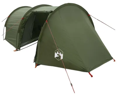 Obrázok produktu pre vidaXL Tunelový stan, olivovo zelený, 410 x 175 x 105 cm, polyester a oceľ