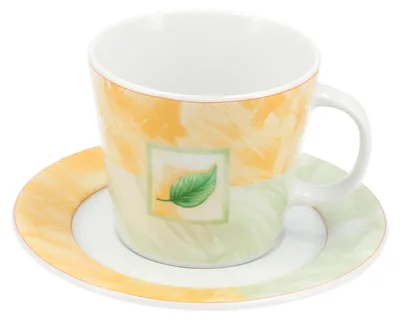 Image de Lubiana Trapo Tasse Porcelaine Feuille Verte 300ml