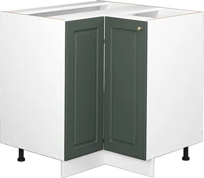 Produktbild von Eckunterschrank Vicco Fame-Line Grün-Gold Landhaus 80.5 cm ohne Arbeitsplatte, Model 38023