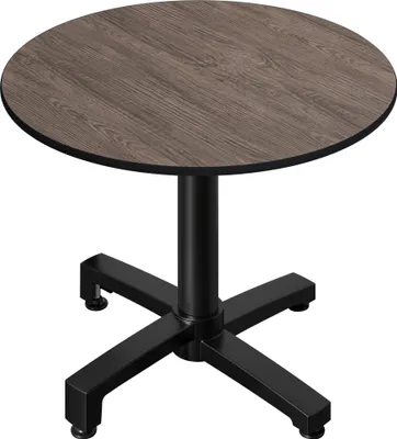 Produktbild von CPBC | HPL Bistro Tisch | Ø:H 60 x 78 cm | Wenge / Aluminium | Zusatzgewicht | Rund | Bistrotisch Gastro Tisch