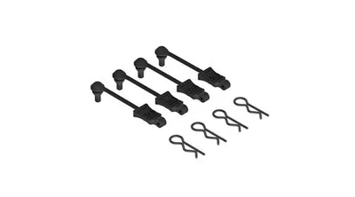 Produktbild von Arrma AR390165 Karosserieklammerhalter 1/10 Maßstab Schwarz (4)
