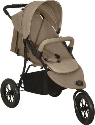Produktbild von dkd-home-decor Kinderwagen Taupe Stahl Leinenstoff 61 x 110 x 106 cm