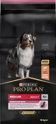 Produktbild von Purina Medium Adult Sensitive Skin 14 kg Lachs