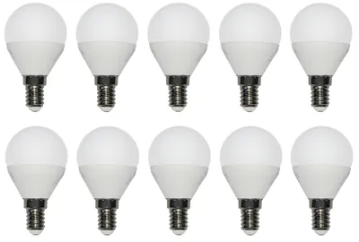 Produktbild von 10x LED Glühlampe Glühbirne Tropfen Kugel E14 3W Ersatz für 25W 250lm 3000K 230V
