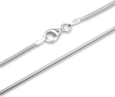 Produktbild von Unique Schlangenkette 925er Silber Silberkette Damen 1,6mm