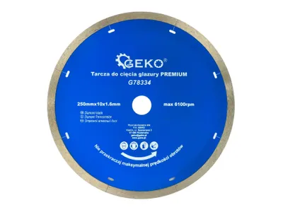 Obrázok produktu pre Diamantový rezný kotúč 250x10x22,2mm GEKO