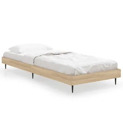 Obrázok produktu pre Posteľný rám bez matraca dub sonoma 75x190 cm kompozitné drevo