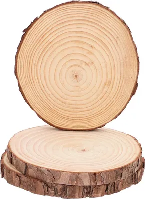 Produktbild von 3 dekorative Gartentrittsteine aus Holz für Garten, Rasen und Park, verformungsarm