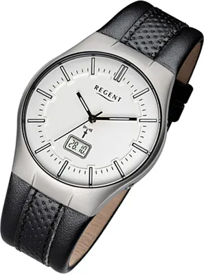 Produktbild von Regent Armbanduhr schwarz FR-217 Herren Analog-Digital-Funkuhr URFR217