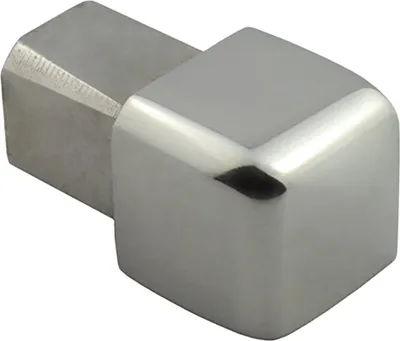 Produktbild von Quadrat Ausseneck Edelstahl V2A 11mm glänzend