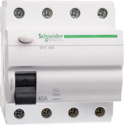 Image de Schneider Interrupteur différentiel A9Z05440 Interrupteur différentiel 4P 40A AC