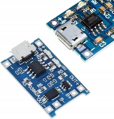 Image de Rosfix Chargeur de Batterie Li-ion – Micro USB 5 V 1 A, Précision de Charge de 1,5 %