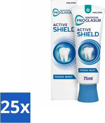 Produktbild von Sensodyne - Zahnpasta - ProGlasur Active Shield - Frische Minze - Frische Minze - 75 ml - Vorteilspack - 25 Stücke