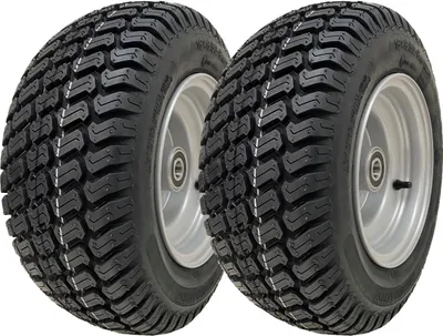 Produktbild von 16x6.50-8 Rasenreifen auf kugelgelagerten Felgen Rasenmäher Quad ATV (2er Set)