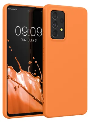 Produktbild von kwmobile Handyhülle für Samsung Galaxy A53 5G Hülle - TPU Case - Kabelloses Laden - Schutzhülle Cover in Fruity Orange