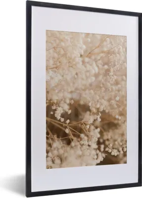 Produktbild von MuchoWow® Gerahmtes Poster Pampasgras - Pflanze - Natur 40x60 cm - Poster mit Schwarzem Bilderrahmen Wandposter Rahmen Foto Bilder - Poster in Rahmen