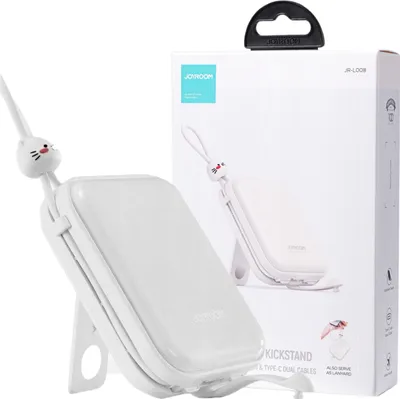 Obrázok produktu pre Joyroom Powerbank + USB kábel C-Lightning a stojan 10000Mah 22,5W biely