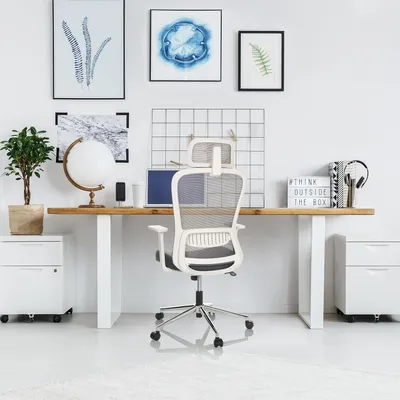 Produktbild von Bürostuhl BELAIA W, Stoff, Grau, für den Einsatz im Büro oder im Homeoffice
