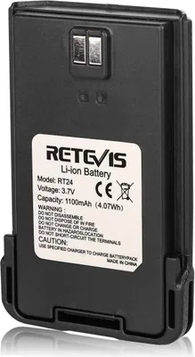 Zdjęcie produktu dla Akumulator do krótkofalówek Retevis RT24 Oryginalny akumulator litowo-jonowy 3,7 V 1100 mAh do krótkofalówek Retevis RT24 (1 szt.)