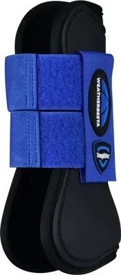 Produktbild von Weatherbeeta - Hufschuhe "Tough Tec", Vorne offen WB2267 (20 cm x 22 cm) (Schwarz/Kobalt)