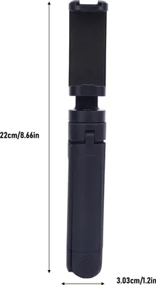 Zdjęcie produktu dla Uchwyt do statywu biurkowego, kompaktowy, przenośny, wysuwany, statyw do selfie sticka, uchwyt do mikrofonu, smartfonów z lampą wypełniającą