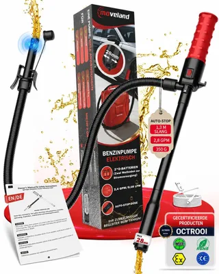 Immagine prodotto di Pompa per carburante per taniche, portata 2,8 GPM, alimentazione USB-C/batterie