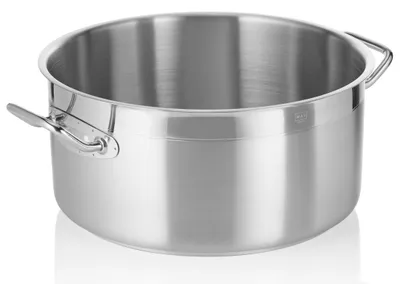 Obrázok produktu pre Profesionálny hrniec z nehrdzavejúcej ocele Fritovací hrniec s pokrievkou 24,0 l ØxV: 40 x 19,5 cm