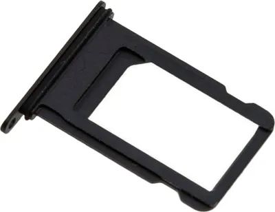 Produktbild von Nano SIM Kartenhalter für Apple iPhone 7 Plus, Original Ersatzteil, Schwarz Glänzend