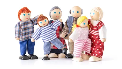 Zdjęcie produktu dla Lalki do domu, 6 szt